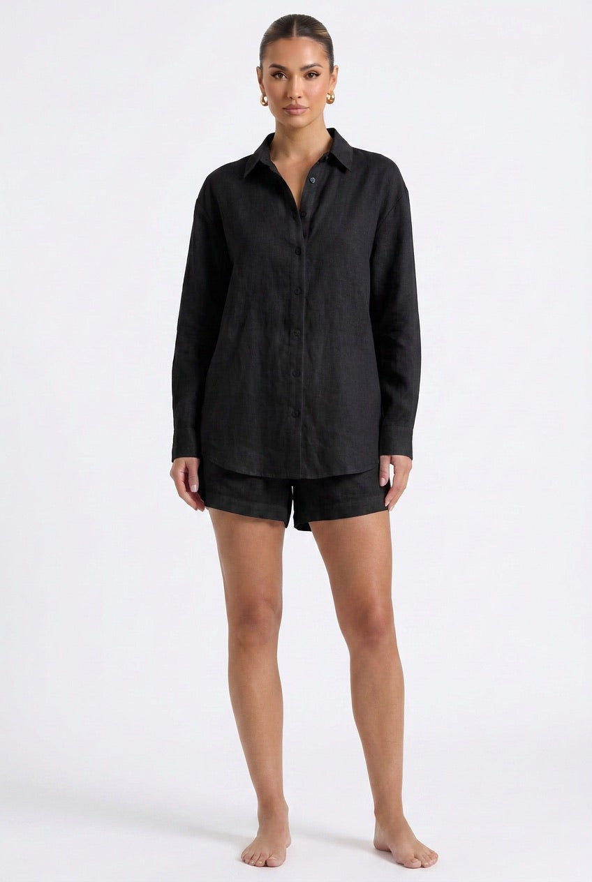 Eden Linen Black