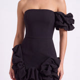 Aurelia Celeste | Floral Ruched Race Day Mini Dress