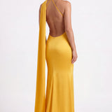Seraphina Soleil | One Shoulder Wedding Guest Maxi Dress