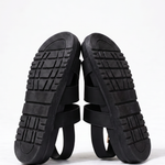 Elara Marlowe Black Sandals - Sole and Outsole
