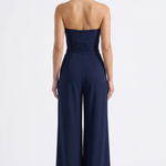 Clara Noelle Navy Blue Jumpsuit - Back View