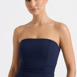 Clara Noelle Navy Blue Jumpsuit - Detail Close-Up