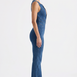 Daphne Elara Denim Jumpsuit - Side View