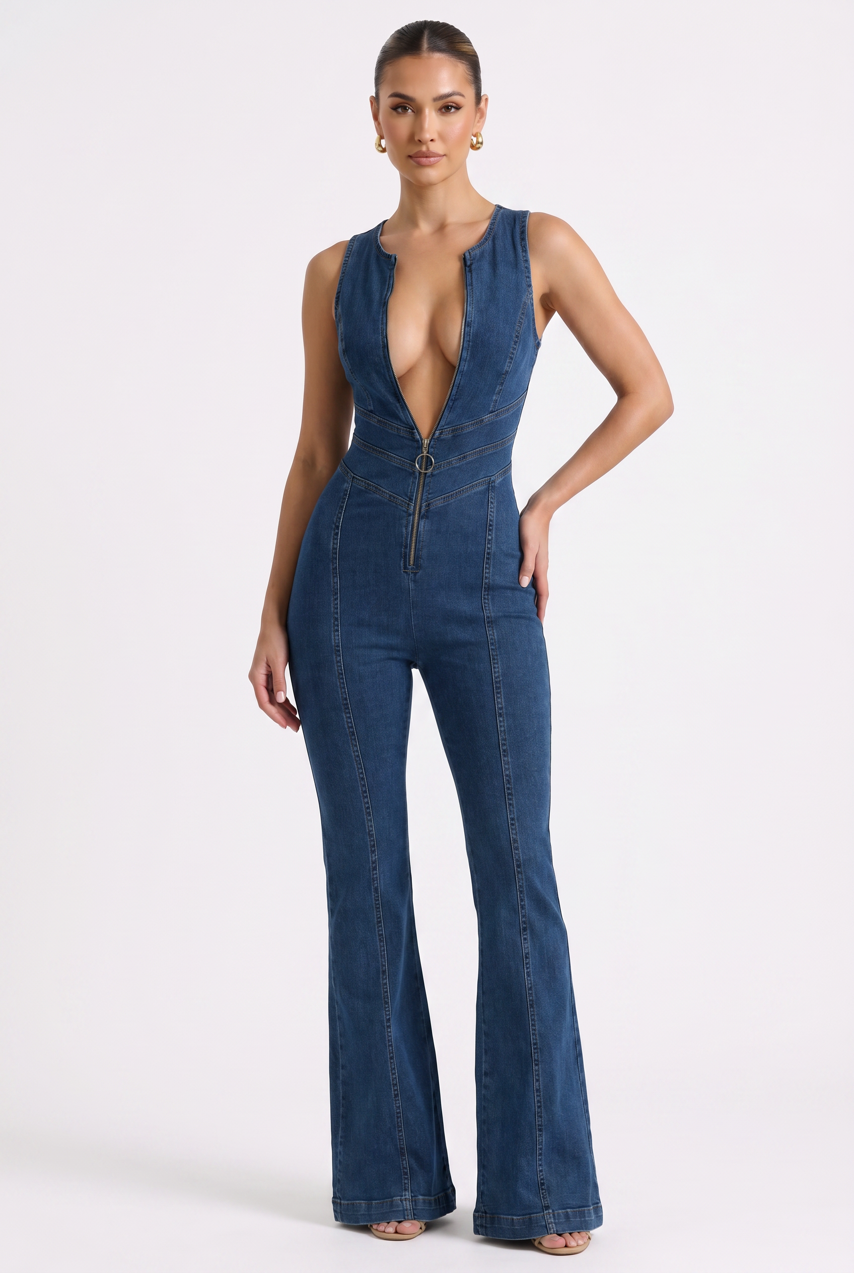 Daphne Elara Denim Jumpsuit - Hero