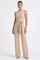 Sophia Elodie Belted Palazzo Jumpsuit Beige - Hero