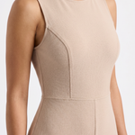 Sophia Elodie Belted Palazzo Jumpsuit Beige - Detail Close-Up