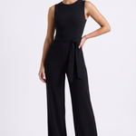 Sophia Elodie Belted Palazzo Jumpsuit Black - Hero