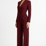 Charlotte Amelie Wrap Style Jumpsuit Red - 3/4 Front Angle