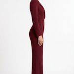 Charlotte Amelie Wrap Style Jumpsuit Red - Side View