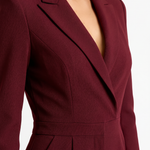 Charlotte Amelie Wrap Style Jumpsuit Red - Detail Close-Up