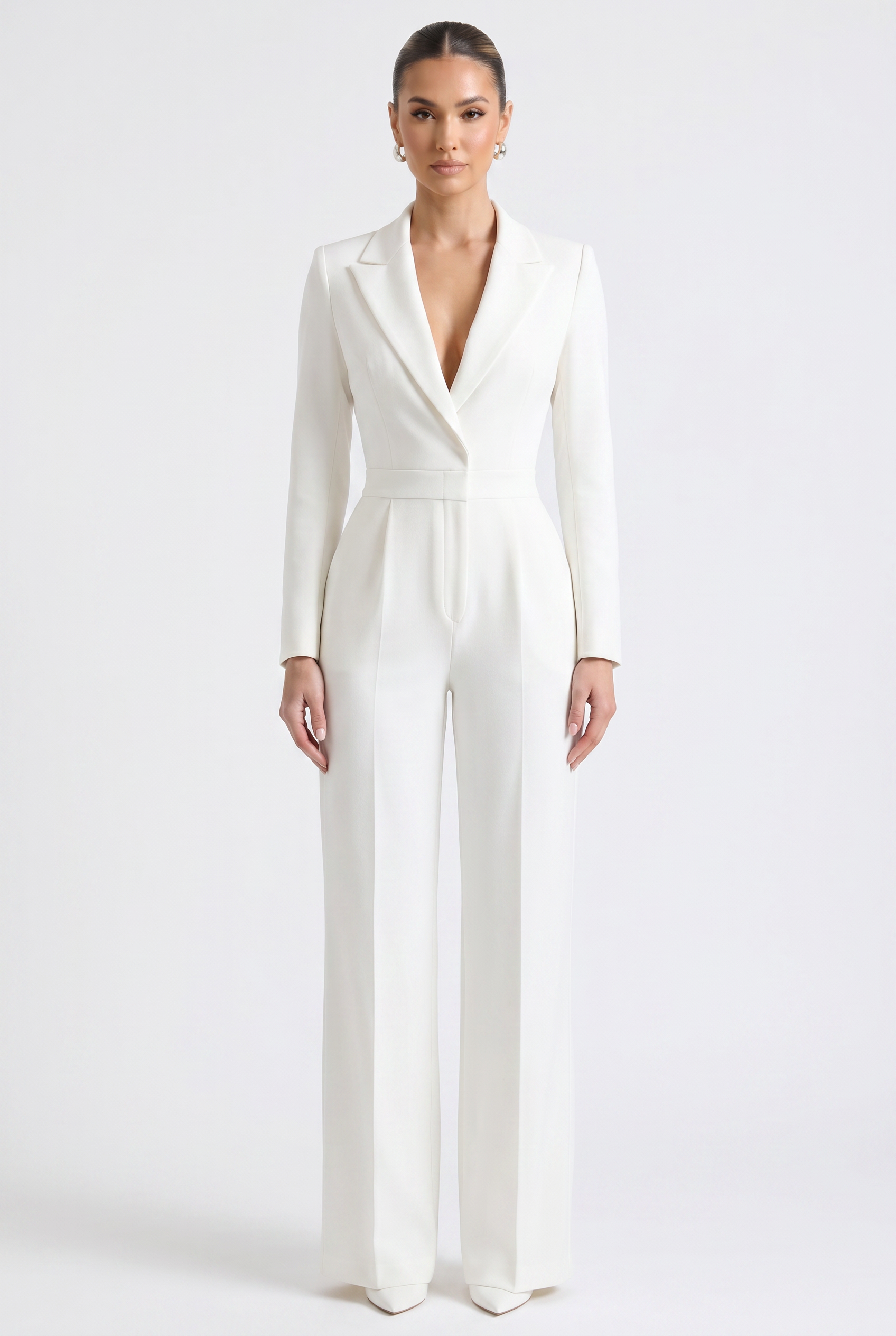Charlotte Amelie Wrap Style Jumpsuit White - Hero