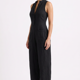 Soreia Linnea Utility Jumpsuit Black - 3/4 Front Angle
