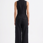 Soreia Linnea Utility Jumpsuit Black - Back View