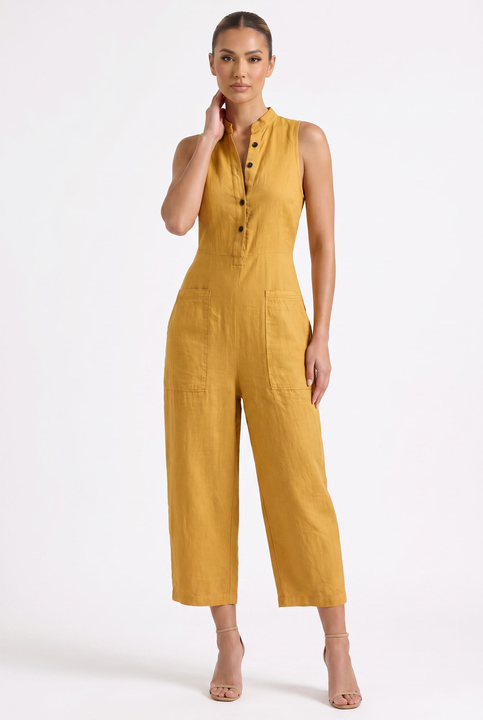 Soreia Linnea Utility Jumpsuit Yellow - Hero