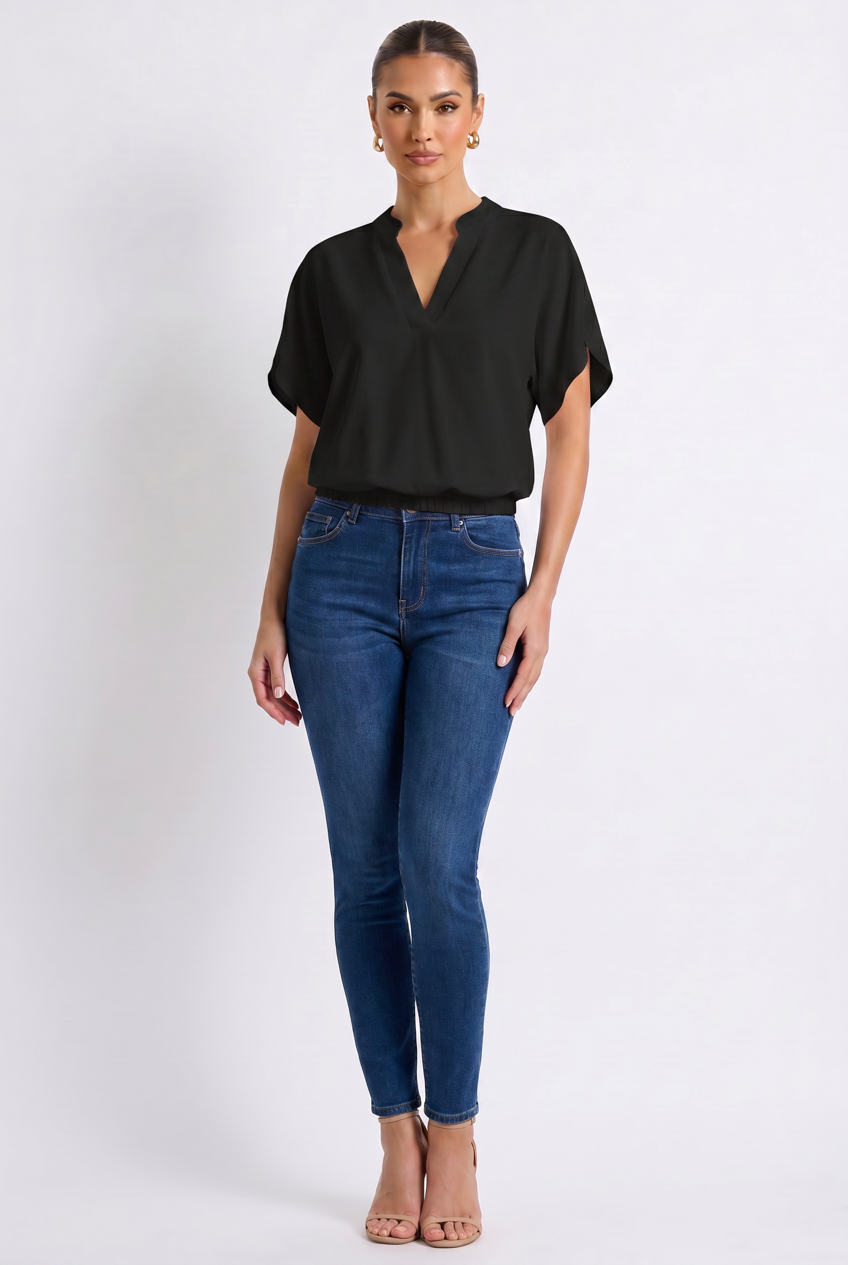 Margot Blue Blouse - Hero