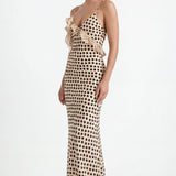 Valentina Colette | Polka Dot Wedding Guest Maxi Dress