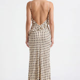 Valentina Colette | Polka Dot Wedding Guest Maxi Dress