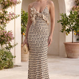 Valentina Colette | Polka Dot Wedding Guest Maxi Dress