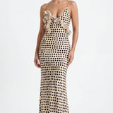 Valentina Colette | Polka Dot Wedding Guest Maxi Dress