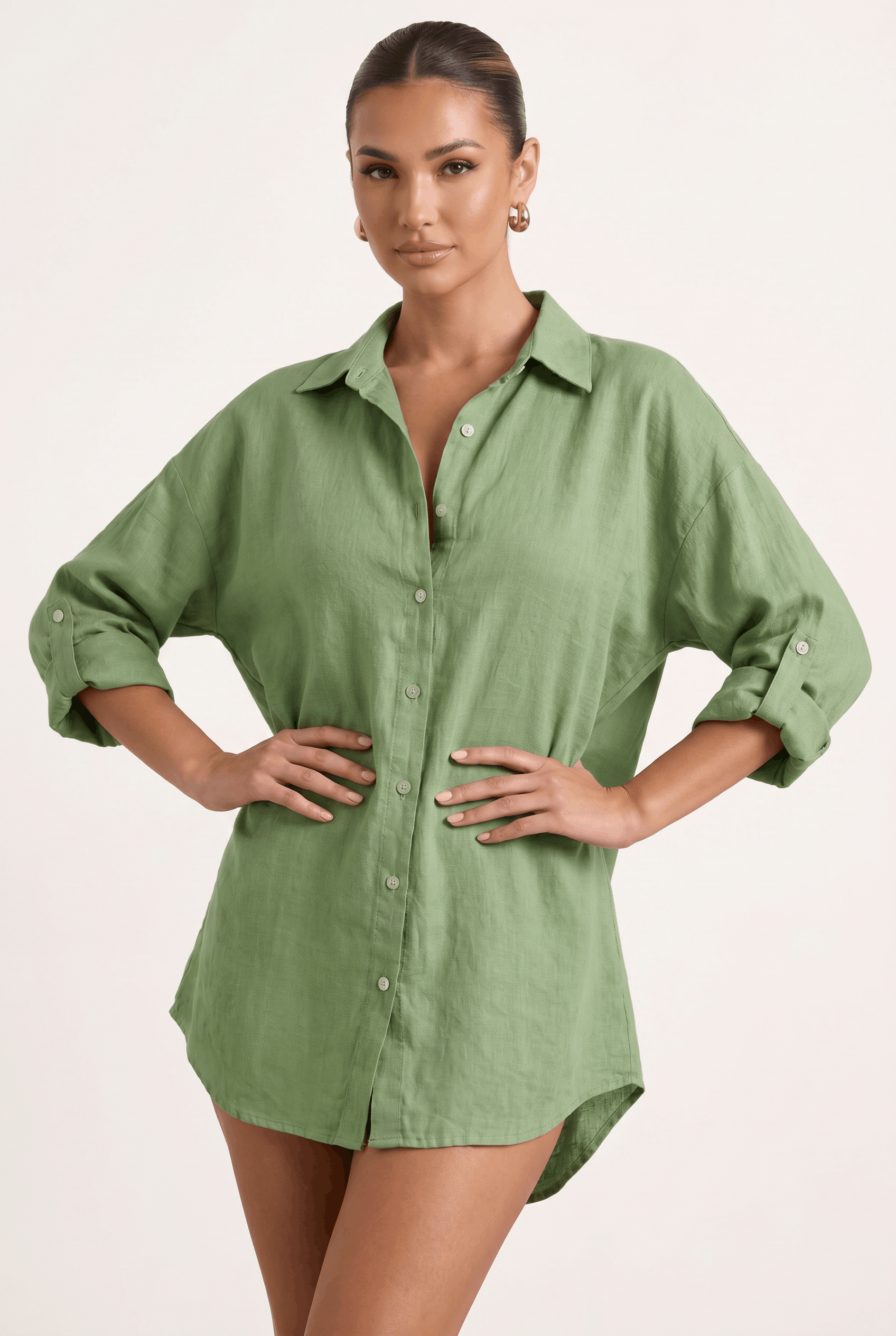 Nova | Relaxed Oversized Linen Blouse for Warm Weather Styling