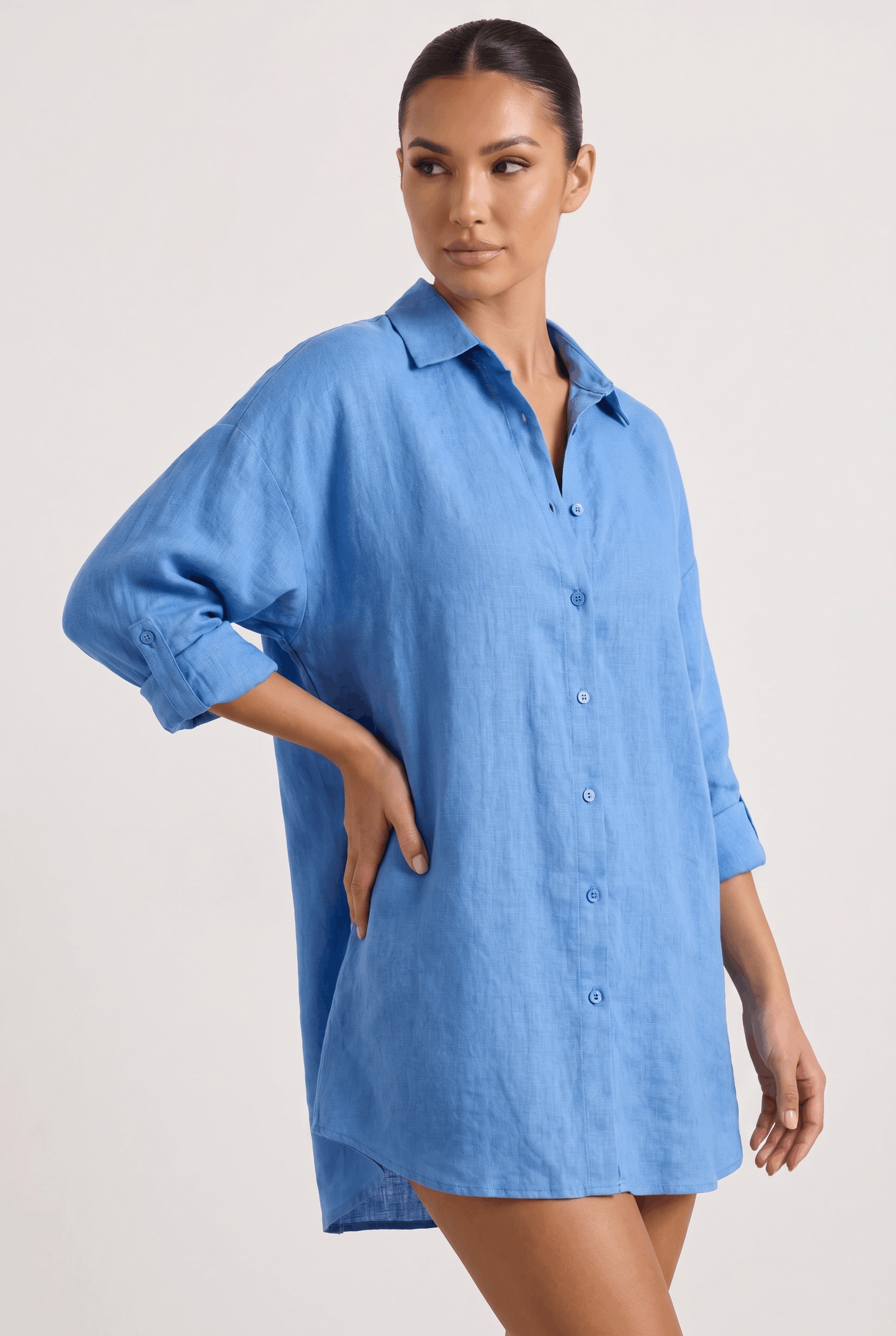 Nova | Relaxed Oversized Linen Blouse for Warm Weather Styling