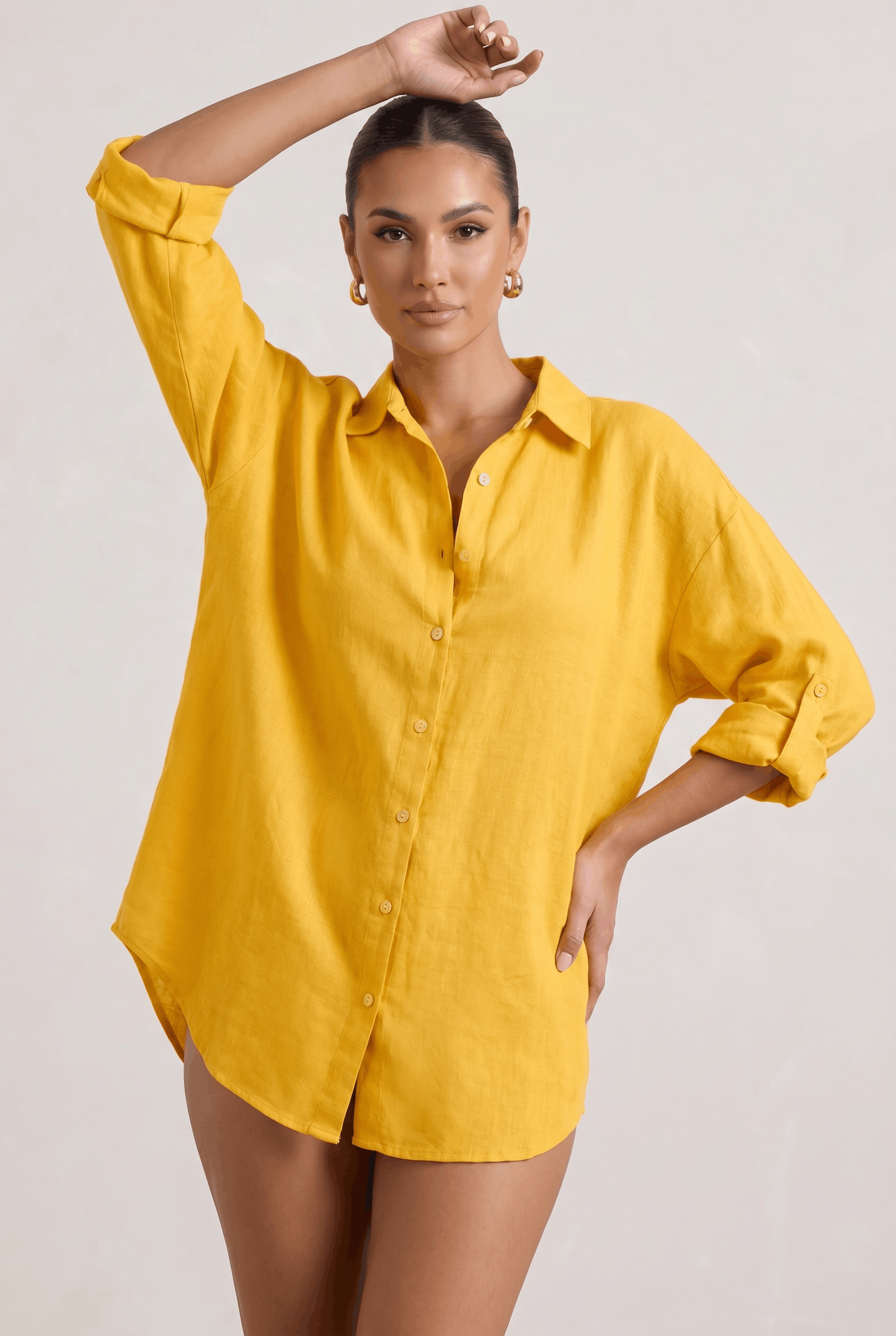 Nova | Relaxed Oversized Linen Blouse for Warm Weather Styling