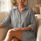 Nova | Relaxed Oversized Linen Blouse for Warm Weather Styling