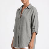 Nova | Relaxed Oversized Linen Blouse for Warm Weather Styling